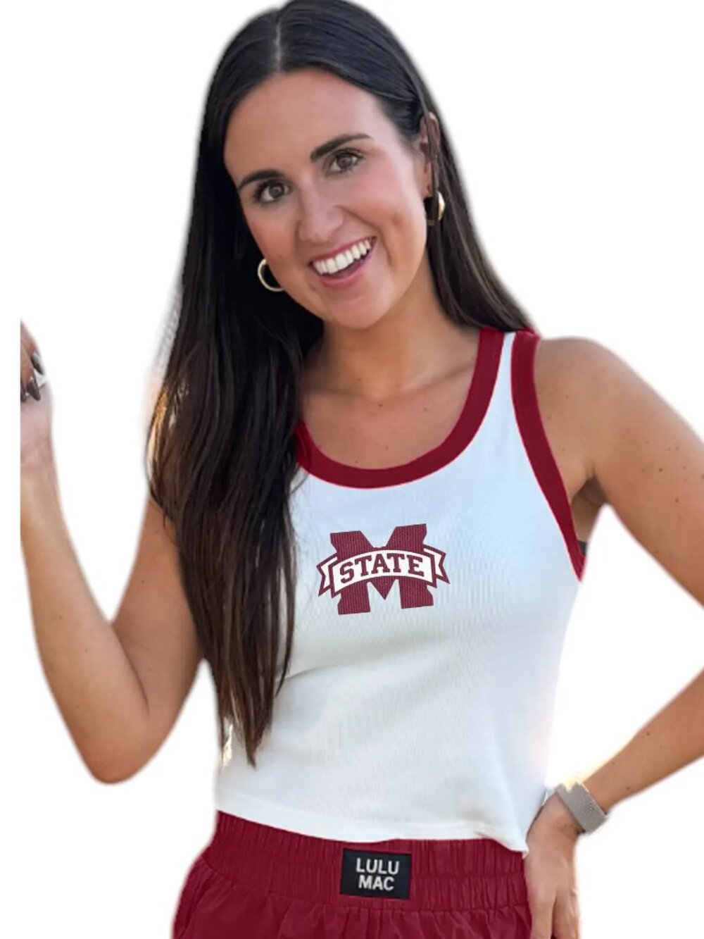 LULU MAC MS State Tank Top S M NWT